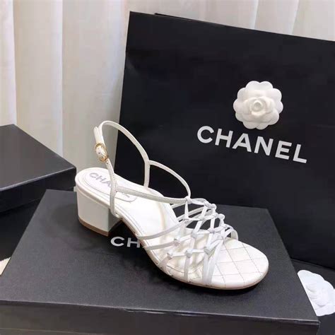 white chanel platform sandals|Chanel sandals women 2021.